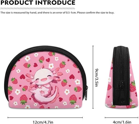 Small Shell Coin Purse for Men Women, Boho Floral Blossom Highland Cow Zipper Toiletry Bag Organizer Handbags in Saudi Arabia