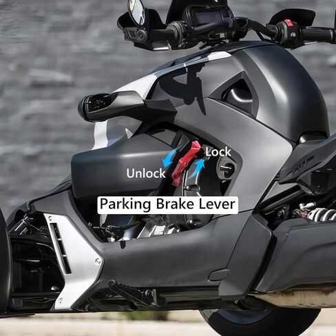 ذراع قفل فرامل الانتظار من الألومنيوم لـ Can-Am Ryker ACE 600 900 Sport Rally Edition 2015-2025 ملحقات استبدال ذراع فرامل اليد (أحمر) in Kuwait