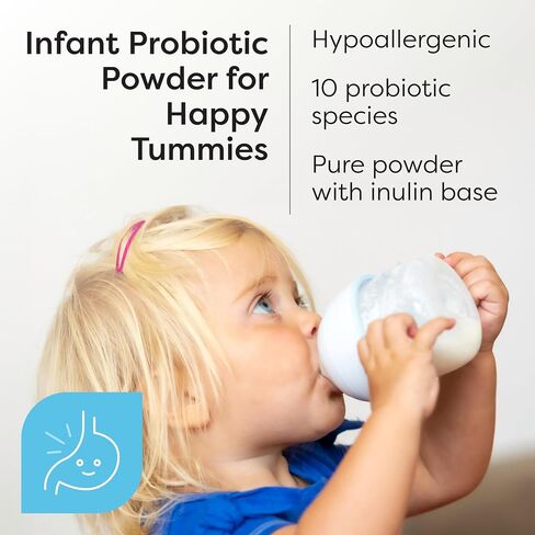 Klaire Labs SFI Health Ther-Biotic Baby - بروبيوتيك للأطفال الصغار والرضع والأطفال - دعم الميكروبيوم والأمعاء - مسحوق بروبيوتيك، أضف إلى تركيبة الطفل أو حليب الثدي أو الطعام الصلب (120 وجبة) in Kuwait