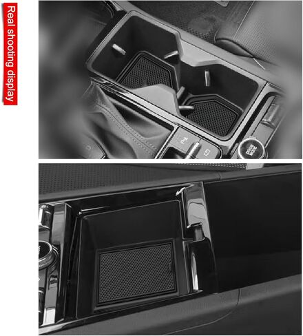 smabee 12PCS Center Console Liner for Kia K5 2025 2026 Door Slot Mats for 2025 K5 Cup Holders Inserts Anti-Dust Mats Interior Accessories (Black) in Saudi Arabia