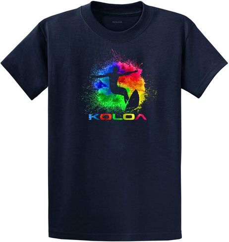 تي شيرت Koloa Surf Youth Rainbow Splash Surfer ثقيل الوزن in Kuwait