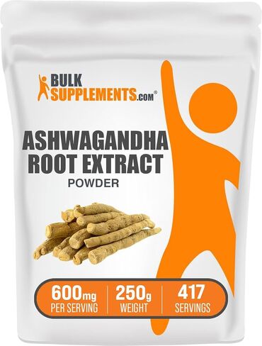 BULKSUPPLEMENTS.COM مسحوق مستخلص جذور أشواغاندا - مكمل أشواغاندا، مسحوق أشواغاندا - مستخلص أشواغاندا، مسحوق جذور أشواغاندا - نباتي، 600 مجم لكل وجبة، 100 جرام (3.5 أونصة) in Kuwait
