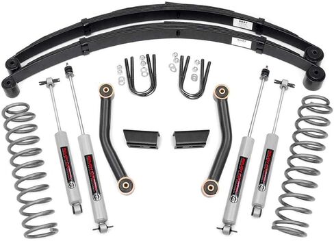 Rough Country 3" Lift Kit for 1984-2001 Jeep Cherokee XJ 2WD/4WD - 63041 in Saudi Arabia