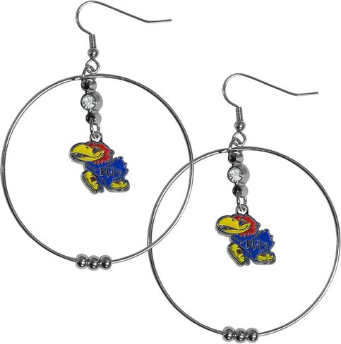 NCAA Memphis Tigers Hoop Earrings, 2", Blue in Saudi Arabia