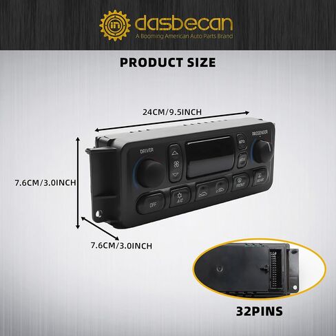 16256018 A/C Heater Climate Control Module Compatible with 1997-2004 C5 Corvette 5.7L V8 HVAC Control Replaces 09352181 16254311 1626603 in Saudi Arabia