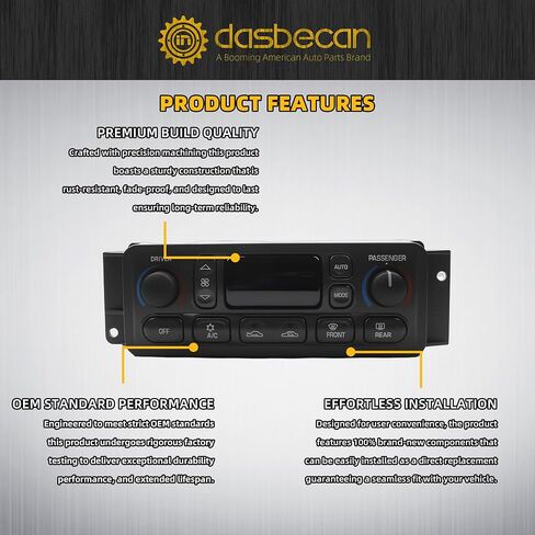 16256018 A/C Heater Climate Control Module Compatible with 1997-2004 C5 Corvette 5.7L V8 HVAC Control Replaces 09352181 16254311 1626603 in Saudi Arabia