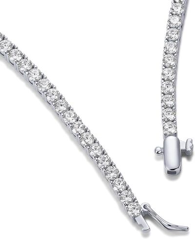 PAVOI 14K Gold Plated 3mm Simulated Diamond Tennis Necklace – Chunky Long Necklace for Women – Sizes 15" and 18" in Saudi Arabia