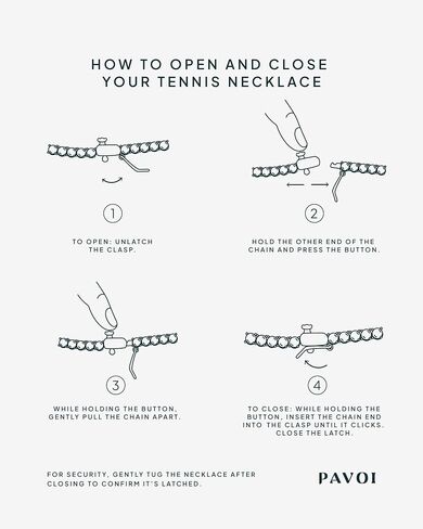 PAVOI 14K Gold Plated 3mm Simulated Diamond Tennis Necklace – Chunky Long Necklace for Women – Sizes 15" and 18" in Saudi Arabia