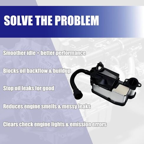 【الترقية】CNPUER V】مجموعة فاصل زيت المحرك FC3Z6A785F تناسب Ford F250 F350 F450 F550 Super Duty 2017-2019 6.7L V8، استبدال فاصل الزيت FC3Z-6A785-F in Saudi Arabia