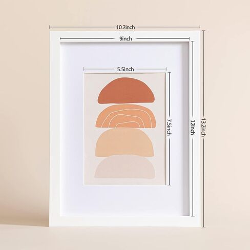 eletecpro 12x12 Picture Frame Made of Solid Wood with Real Glass Cover, Wooden Photo Frame Display Picture 8x8 with Mat or 12x12 Without Mat for Wall and Tabletop Display, Black in Kuwait