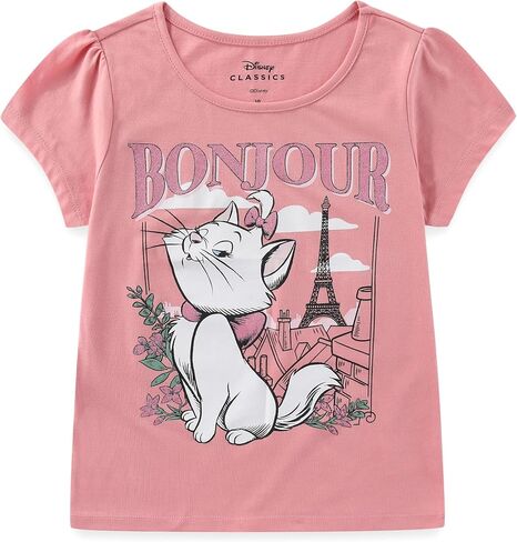 Disney The Aristocats Marie The Cat Girls Short Sleeve T-Shirt for Big Kids in Saudi Arabia