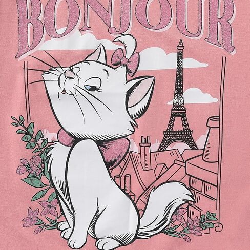 Disney The Aristocats Marie The Cat Girls Short Sleeve T-Shirt for Big Kids in Saudi Arabia