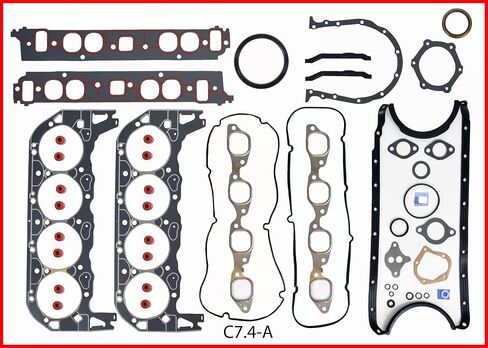 مجموعة حشية كاملة للمحرك حلقات محامل تناسب: 1991-1995 شيفروليه بي بي سي 454 7.4L OHV V8 in Saudi Arabia