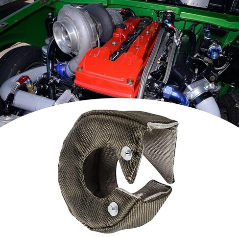 شاحن توربيني HeatShield، غطاء بطانية HeatShield من التيتانيوم المفرد، أجزاء محركات بديلة للسيارات، غطاء شاحن توربو لـ T3 GT35 GT37 GT40 GT42 in Saudi Arabia