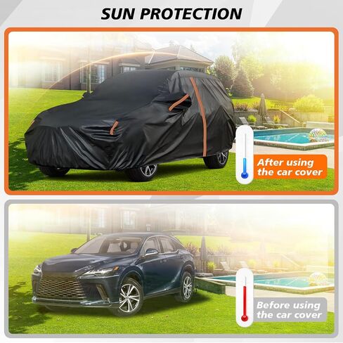 Car Covers for Automobiles All Weather Waterproof, Cover for Lexus RX350/450h/350 F Sport/350L/450h/RX 450hL/350 F Sport/450h F Sport/350h/450h+, Sun UV Dust Snow Protection in Saudi Arabia
