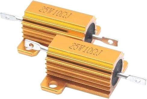 2 قطعة 25 واط RX24 الألومنيوم الطاقة معدن شل حالة Wirewound المقاوم 0.1 ~ 100K 1R 10R 100R 4.7K 5.1K 10K 15K 20K 22K 30K 50K 75K أوم (25W-15 أوم) in Saudi Arabia
