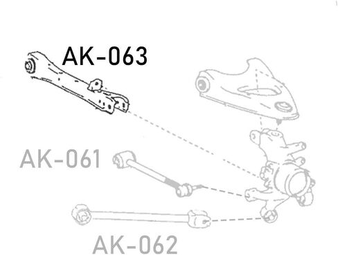 Godspeed AK-063 أذرع حدبة خلفية قابلة للتعديل، مجموعة من 2، متوافقة مع Lexus LS400(UCF20) 1995-00 in Saudi Arabia