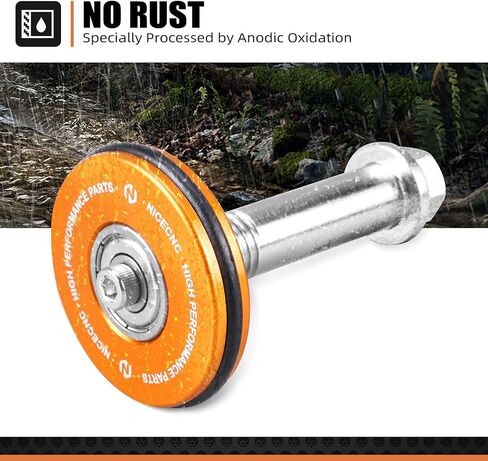 NICECNC Orange Rear Shock Mount PDS Swingarm Saver Protector Compatible with KTM 150/250/300 XCW/EXC/6 Days/TPI 2017-2022 250/350/450/500 EXC-F/XCF-W/6 Days 2017 2018 2019 2020 2021 2022 See Fitment in Saudi Arabia