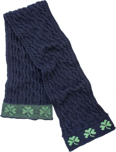 SAOL 100% Merino Wool Ireland Shamrock Gift Set Hat and Scarf for Men (Green) in Saudi Arabia