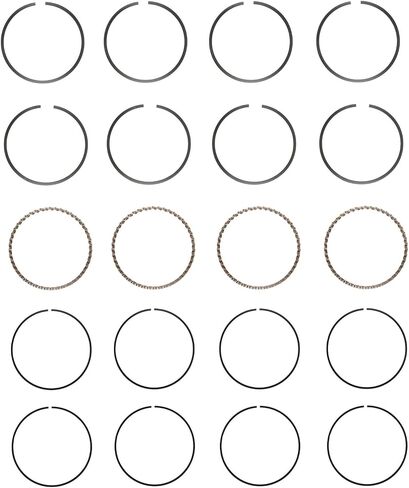 Piston Rings Set | Compatible with Acura/Honda 2.0L DOHC 16V K20A2/K20A3/K20Z1 | .50mm (.020 Oversized) in Saudi Arabia