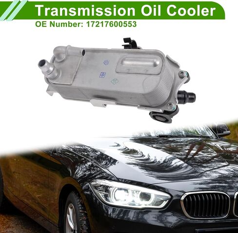 No.17217600553 Engine Oil Cooler for BMW 320i XDrive 2013-2018 Silver Tone Black Transmission Oil Cooler Trans Cooler Aluminum Alloy Plastic 1 Pc in Saudi Arabia