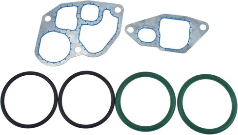 Engine Oil Cooler Gasket & Oring Kit F4TZ-6A636-A 1C3Z6A642AA 904-225 For 1994.5-2003 for Ford F250 F350 F450 F550 E250 E350 E450 V8 7.3L Powerstroke in Saudi Arabia
