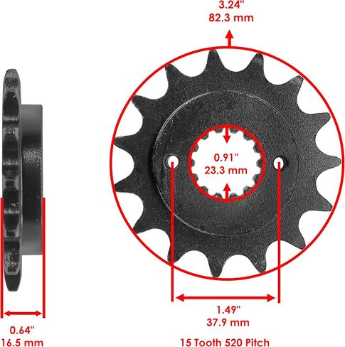 Caltric Red O-Ring Drive Chain & Sprocket Kit Compatible with Ducati 900 Ss 1998-2002 in Saudi Arabia