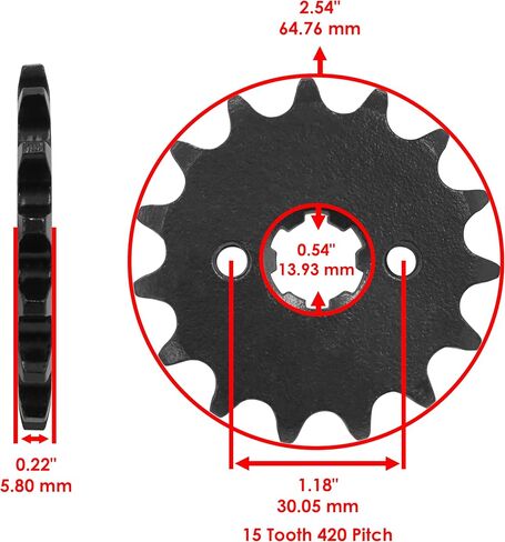 كالتريك 40530-K26-901 41200-K26-901 سلسلة القيادة والعجلات المسننة المتوافقة مع Honda MSX125 2014-2020 420 الملعب 122 وصلات in Saudi Arabia