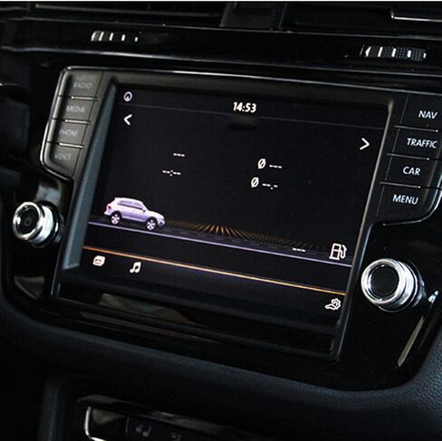 حلقة غطاء لمقبض تكييف الهواء من سبائك الألومنيوم الفضية متوافقة مع سيارة Volkswagen VW Tiguan Golf MK7 Passat B8 Atlas (مع خط فضي) in Kuwait