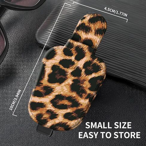Leather Magnetic Sunglass Holder for Car Sun Visor, Cute Eyeglass Ticket Card Hanger Clip, Universal Auto Interior Accessories for SUV Pickup Truck Purple Bat Moon in Kuwait
