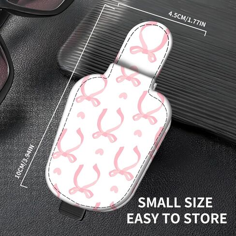 Leather Magnetic Sunglass Holder for Car Sun Visor, Cute Eyeglass Ticket Card Hanger Clip, Universal Auto Interior Accessories for SUV Pickup Truck Vintage Cute Mushroom in Saudi Arabia