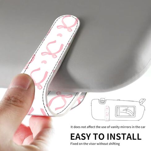 Leather Magnetic Sunglass Holder for Car Sun Visor, Cute Eyeglass Ticket Card Hanger Clip, Universal Auto Interior Accessories for SUV Pickup Truck Vintage Cute Mushroom in Saudi Arabia
