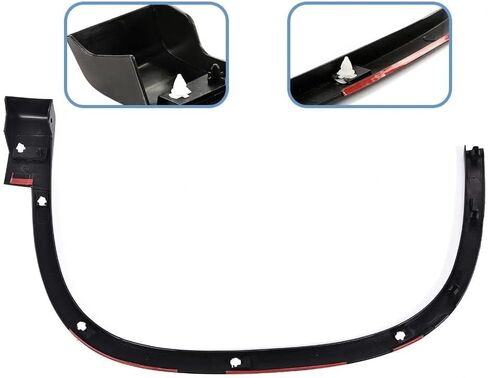 PIT66 Fender Flares Front Left+ Right 2pcs Compatible with Volkswagen Tiguan 2012-2017,Textured Black Wheel Cover Protector 5N0854732B9B9, VW1291106 in Saudi Arabia