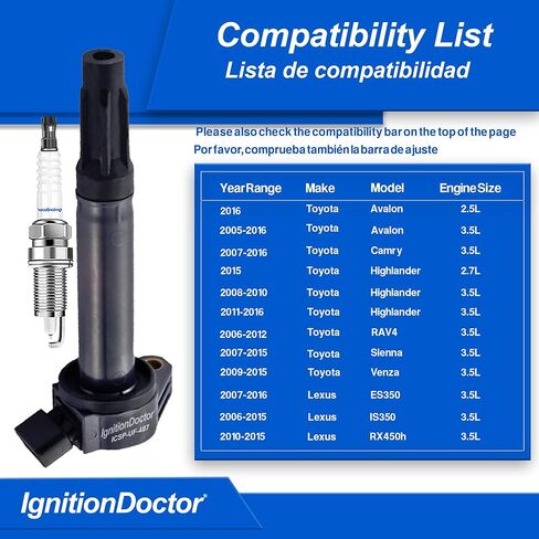 Pack of 6 Iridium Spark Plugs & Coils for 2002-2012 Nissan & Infiniti 3.0L, 3.5L, 4.0L V6 - Altima, Maxima, Murano, Pathfinder, 350Z, Frontier, Xterra, G35, FX35, QX4, I35 - UF349 in Saudi Arabia