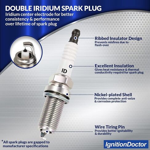 Pack of 6 Iridium Spark Plugs & Coils for 2002-2012 Nissan & Infiniti 3.0L, 3.5L, 4.0L V6 - Altima, Maxima, Murano, Pathfinder, 350Z, Frontier, Xterra, G35, FX35, QX4, I35 - UF349 in Saudi Arabia