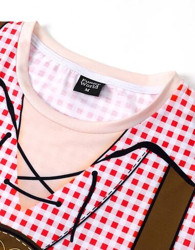 Funny World Men's Bavarian Oktoberfest Costume T-Shirts in Kuwait