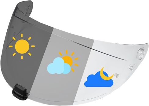 HJ-31 Helmet shield Replacement, Motorcycle Helmet Visor Compatible with HJC i10 and i70 (Deep Smoke) in Saudi Arabia