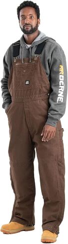 Berne Men's Heartland Insulated Washed Traditional Duck Bib Overall in Saudi Arabia