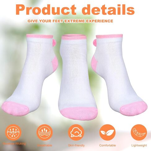 5 Pairs Women Pom Pom Socks with Balls on the Back Ankle Athletic Lowcut Cosplay Seamless Socks for Girls Women in Saudi Arabia