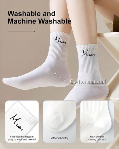 HubbyWifeyGifts Wedding Gifts for Couples, Wedding Crew Socks Bride and Groom Socks, Engagement and Honeymoon Essentials in Saudi Arabia