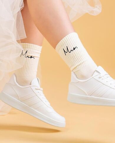 HubbyWifeyGifts Wedding Gifts for Couples, Wedding Crew Socks Bride and Groom Socks, Engagement and Honeymoon Essentials in Saudi Arabia