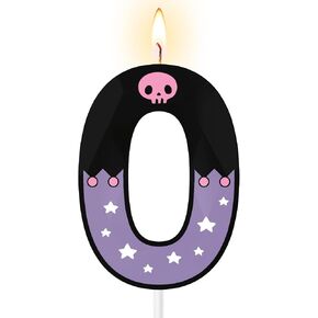 Large 3D Cartoon Number 9 Birthday Candles for Girls, 5 & 2.76 Inches Purple Black Cake Toppers, Animated Theme Birthday Decorations for Party Supplies (Number 9) in Saudi Arabia