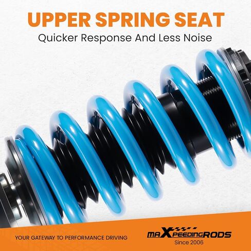 maxpeedingrods Coilover لـ Honda Element 2003-2011، مجموعة تعليق ملفوفة قابلة للتعديل بـ 24 مستوى، مجموعة خفض مطورة T6 قابلة للتعديل باللون الأزرق in Saudi Arabia