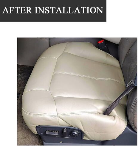 NLQR Front Driver & Passenger Side Bottom & Top Lean Back & Armrest Covers Replacement Seat Covers Light Tan Compatible with Chevy Tahoe Suburban 1999 2000 2001 2002 in Saudi Arabia