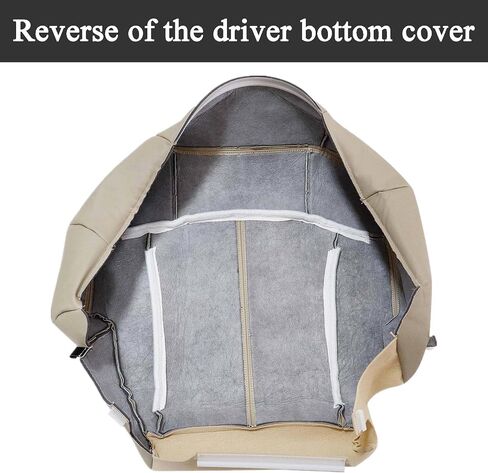 NLQR Front Driver & Passenger Side Bottom & Top Lean Back & Armrest Covers Replacement Seat Covers Light Tan Compatible with Chevy Tahoe Suburban 1999 2000 2001 2002 in Saudi Arabia