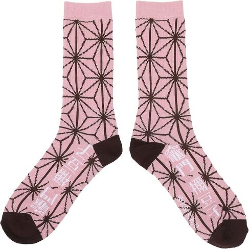 Bioworld Demon Slayer Character Patterns Men's 3-Pair Pack Athletic Crew Socks in Saudi Arabia