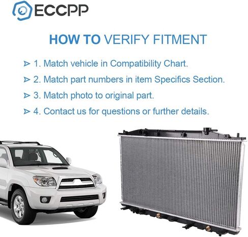 ECCPP Radiator CU13082 Replacement fit for 2009-2014 for TSX 2.4L CU13082 in Saudi Arabia