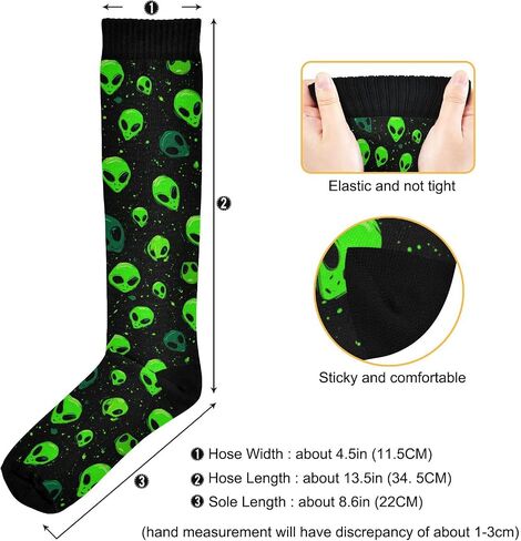 Wusikd Milk Cow Compression Socks for Women and Men Circulation Flowers Long Socks for Athletic Running 2 in Saudi Arabia