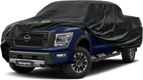 7 طبقات غطاء شاحنة مقاوم للماء مخصص مناسب Ford F150 SuperCrew Cab 6.5ft Bed من 2009 إلى 2025، 6 طبقات غطاء سيارة بيك اب ثقيل الوزن في الهواء الطلق داخلي من الشمس والأشعة فوق البنفسجية والمطر والثلوج والرياح. in Kuwait