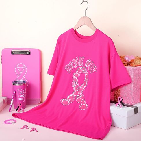 قمصان Pink Out Tackle لسرطان الثدي، قمصان ذات شريط وردي لكرة القدم، عناصر للتوعية بسرطان الثدي، هدية للنساء in Saudi Arabia